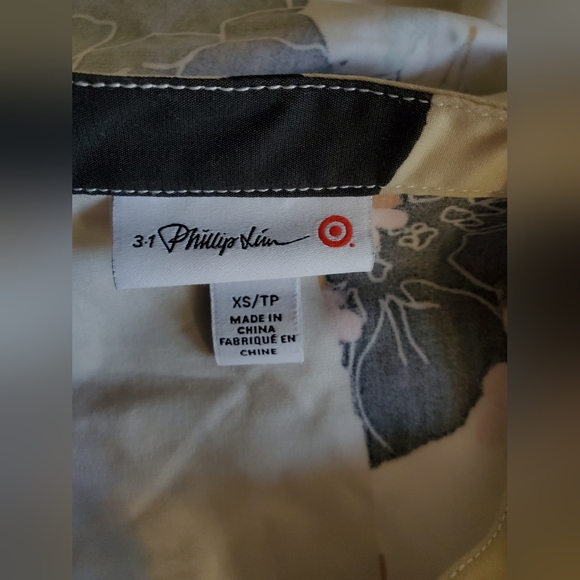 3.1 Philip Lim Target Multi Media Floral Boho Print Full Zip Dress Size XS Retro - Picture 5 of 11